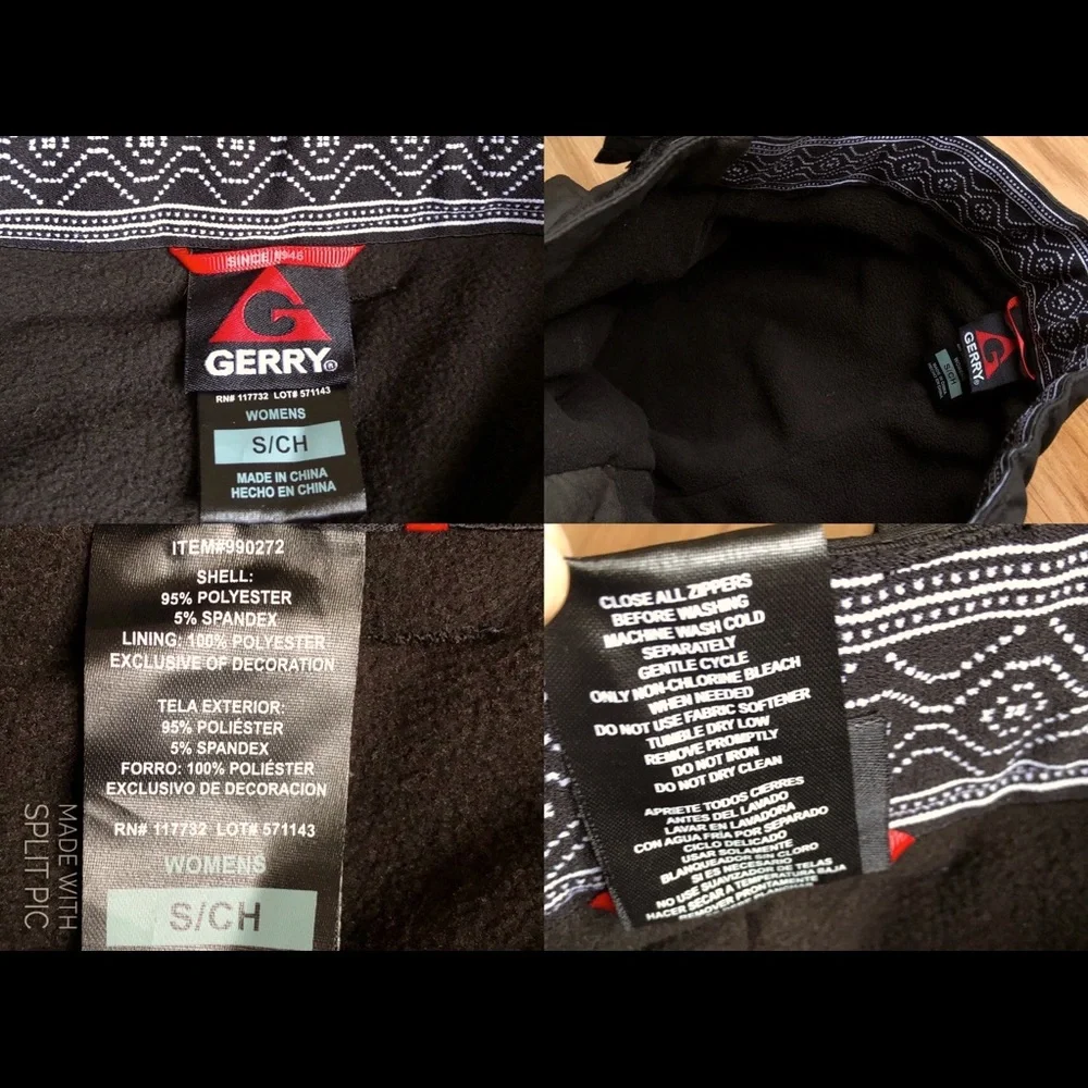 GERRY Snowboarding Snow Pants Small Black Women’s - Picture 4 of 16